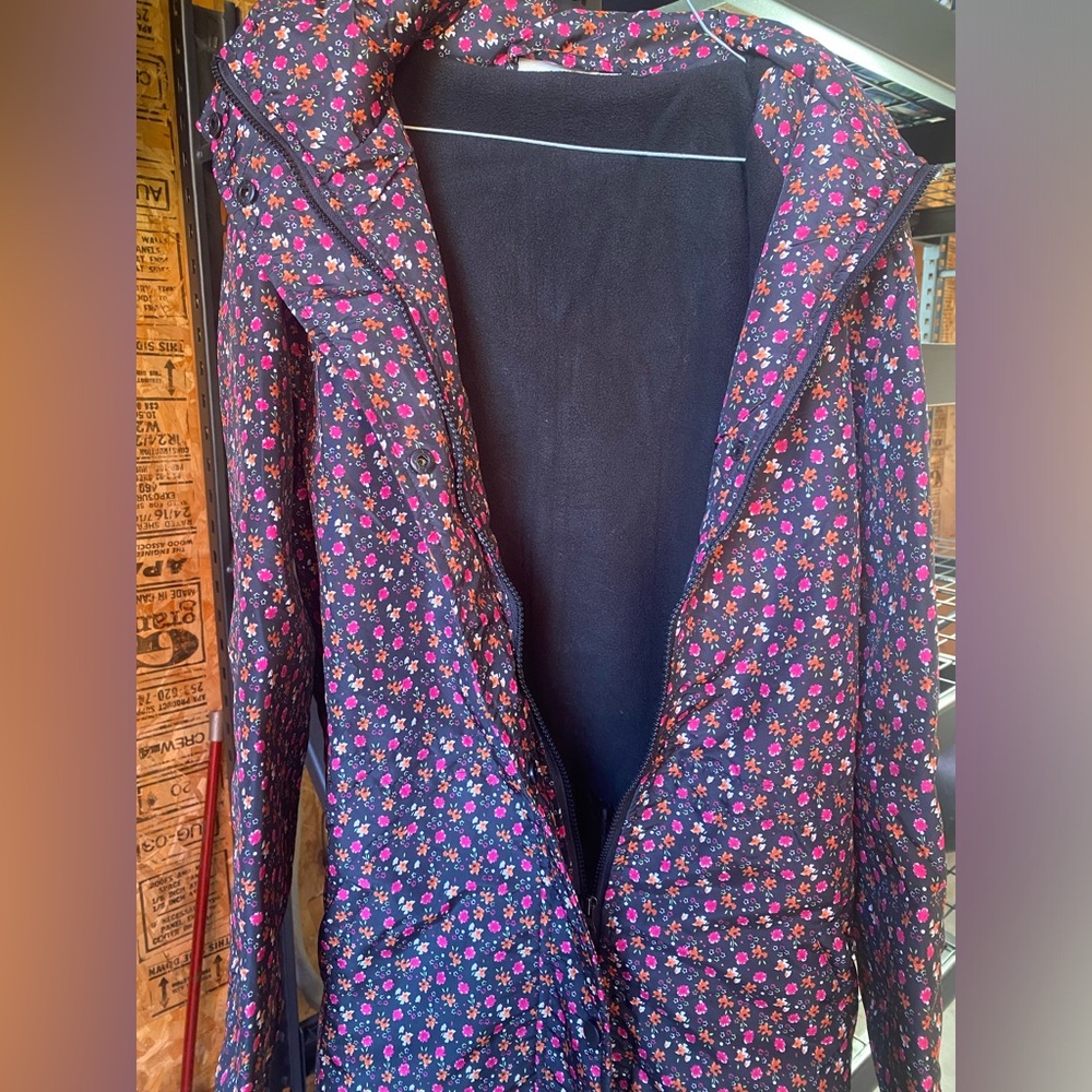 Women’s floral fleece lined jacket